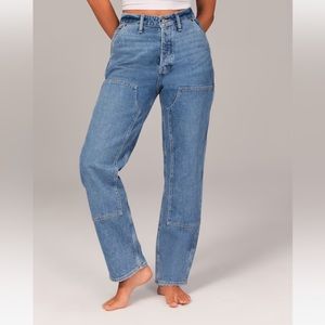 Abercrombie Curve Love High Rise Dad Carpenter Jean